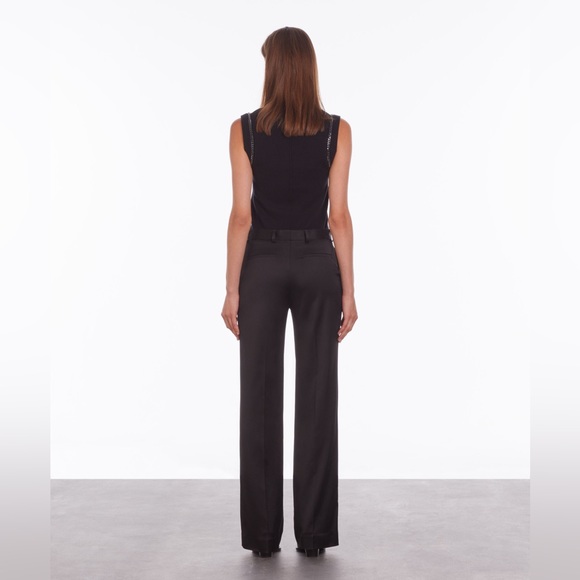 The Kooples Pleated Satin Trouser Pants - Picture 8 of 8
